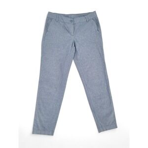 Talbots The Weekend Chino Pants Womens 2P Blue Cotton Blend Casual‎ Trousers